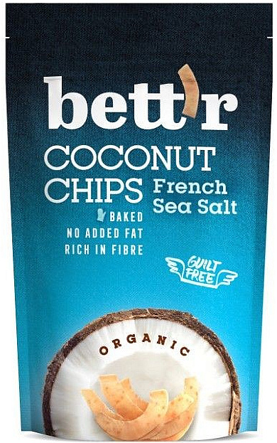 BETT'R BIO Kokosové chipsy s mořskou solí 70g