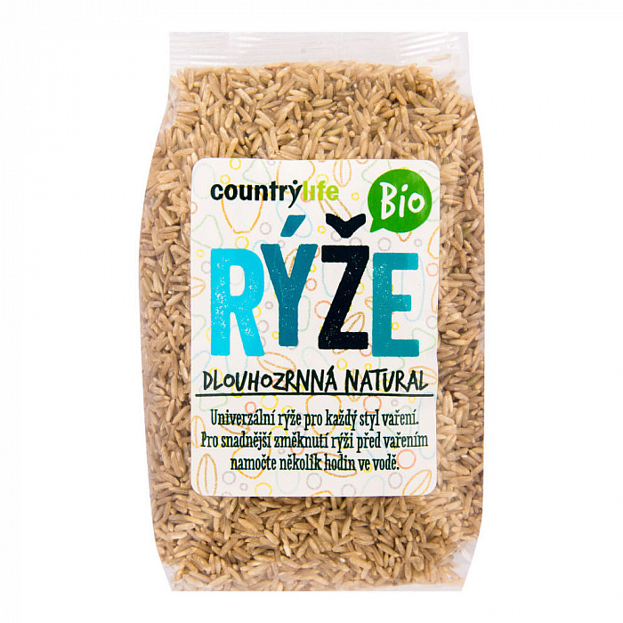 COUNTRY LIFE BIO Rýže dlouhozrnná natural 500g