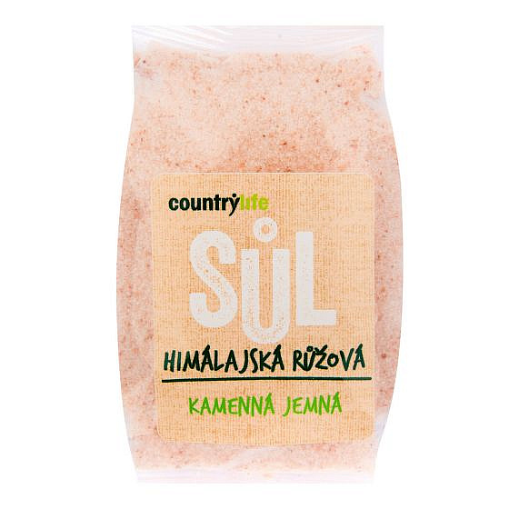 COUNTRY LIFE Sůl himálajská růžová jemná 500g