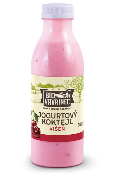 BIO VAVŘINEC Jogurtový koktejl višeň 250ml