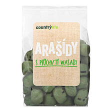 COUNTRY LIFE Arašídy s příchutí wasabi 100g