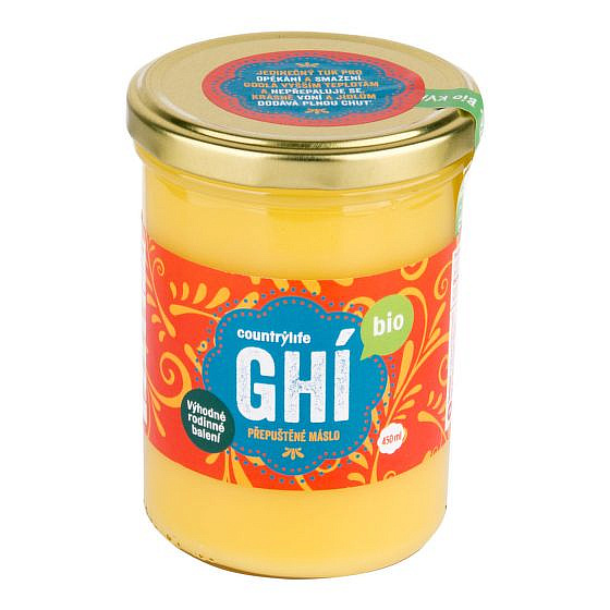 COUNTRY LIFE BIO Přepuštěné máslo GHI 450ml